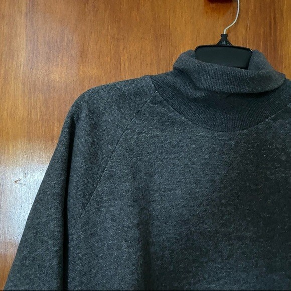 Lovers and Friends Dress Charcoal Dark Gray Turtleneck Sweatshirt Small NWT - Picture 3 of 12